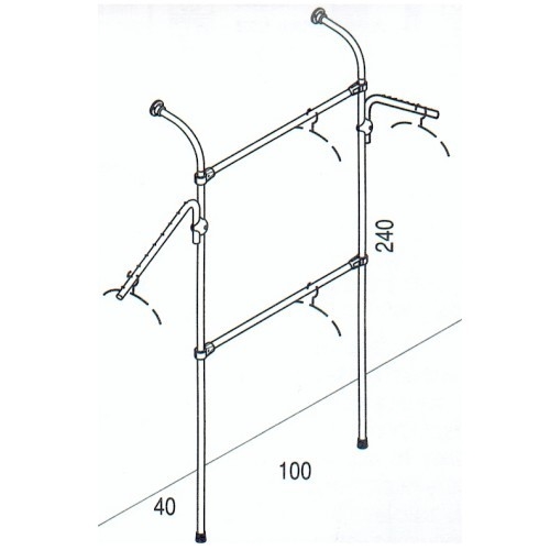 Rohr- und Kugelsystem " Kupplungsrohre FI25 " Shop-Zubehör