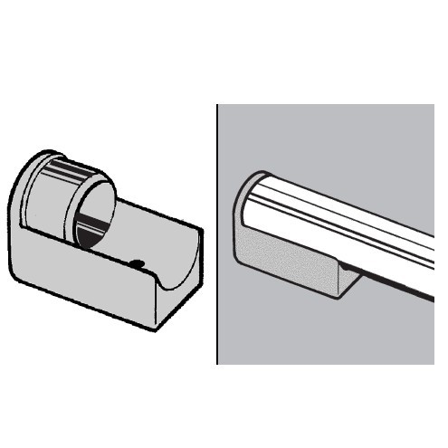Rohr- und Kugelsystem " Stangenkappen FI25 " Shop-Zubehör