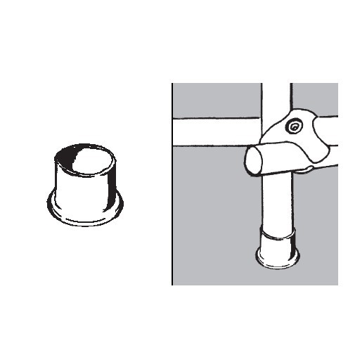 Rohr-Kugel-System " Fußstangen fi25 " Shop-Zubehör