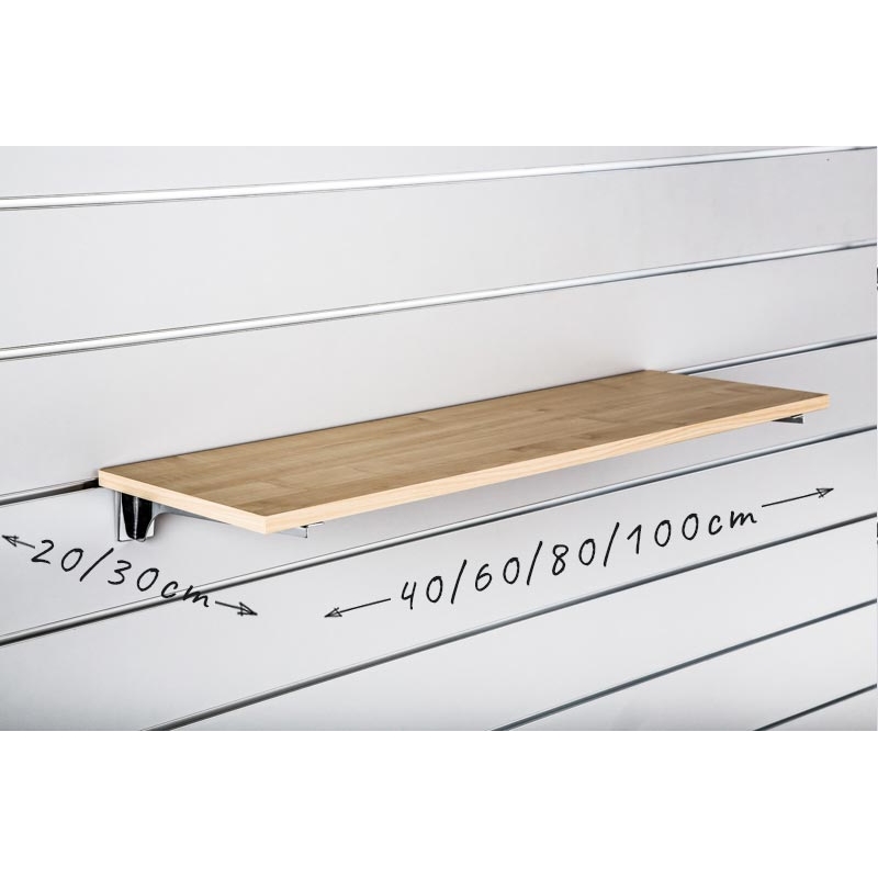 Ladenpaneele SPACEWALL -Regale Farben Ahorn- Ladenbau