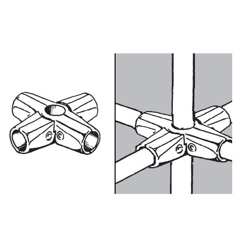 Rohr- und Kugelsystem " Kupplungsstäbe FI25 " Shop-Zubehör