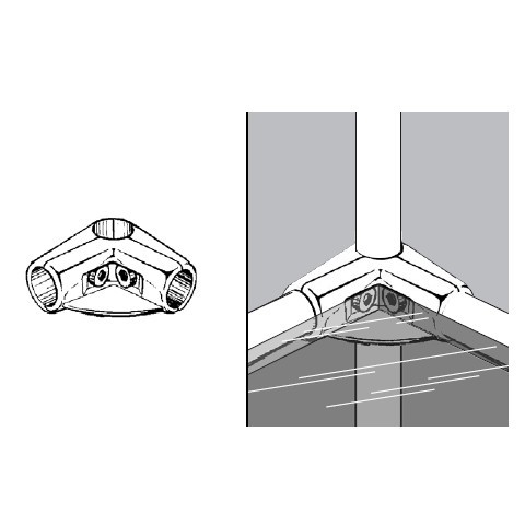 Rohr- und Kugelsystem " Kupplungsrohre FI25 " Shop-Zubehör