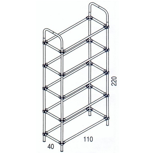 Rohr- und Kugelsystem " Kupplungsrohre FI25 " Shop-Zubehör
