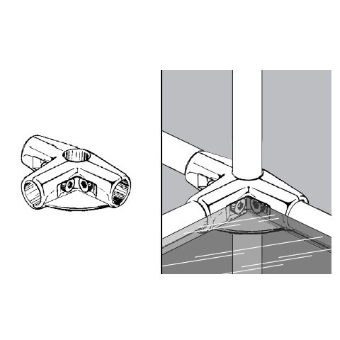 Rohr- und Kugelsystem " Kupplungsrohre FI25 " Shop-Zubehör