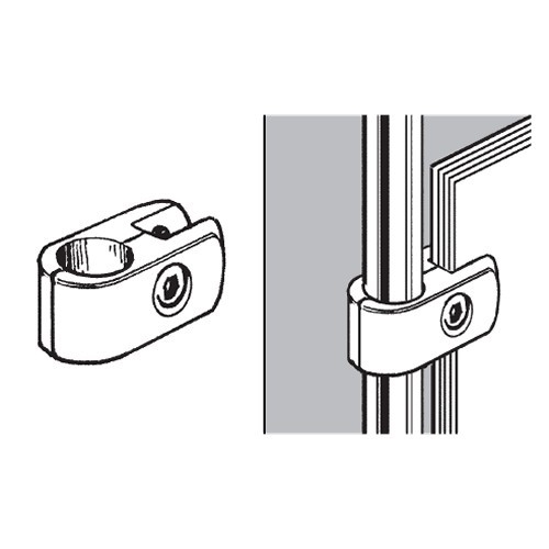 Rohrkugelsystem " Glasbefestigung FI25 " Shop-Zubehör