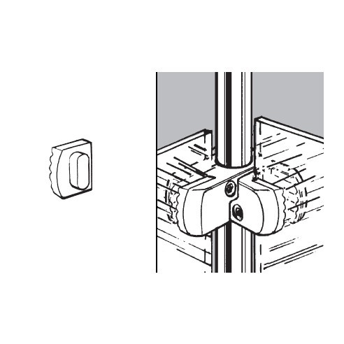 Rohr- und Kugelsystem " Einsteckstangen FI25 " Shop-Zubehör