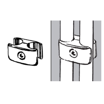 Rohr- und Kugelsystem " Kleiderbügel FI25 " Shop-Zubehör