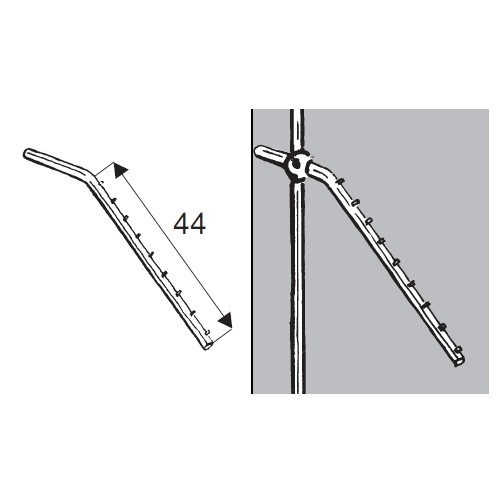 Rohr- und Kugelsystem " Kleiderbügel FI25 " Shop-Zubehör