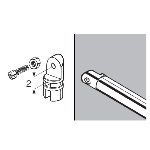 Rohr- und Kugelsystem " Verbindungsschienen fi25 " Shop-Zubehör