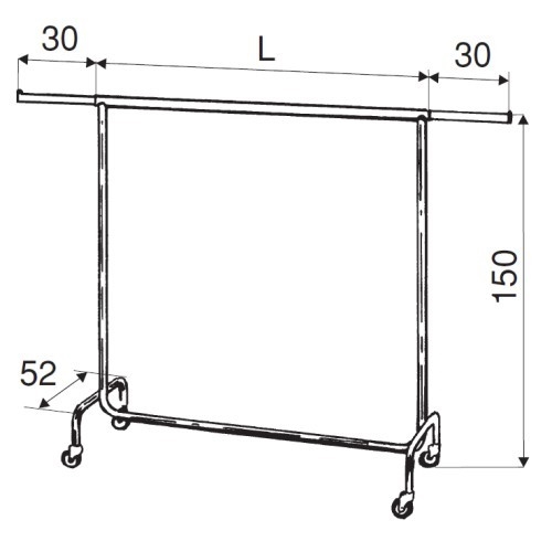 Kleiderständer " TRANSPORTERS Normen " Ladeneinrichtungen