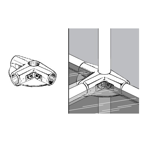 Rohr- und Kugelsystem " Kupplungsrohre FI25 " Shop-Zubehör