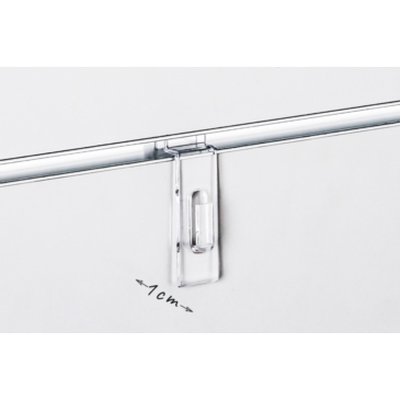 Shop-Paneele SPACEWALL -Klarsichthaken- Shop-Beschläge