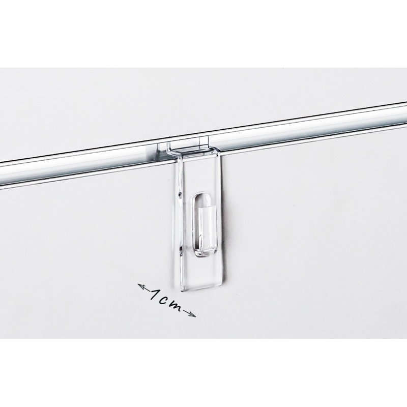 Shop-Paneele SPACEWALL -Klarsichthaken- Shop-Beschläge