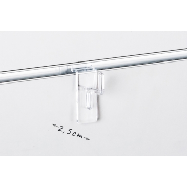 Shop-Paneele SPACEWALL -Klarsichthaken- Shop-Beschläge