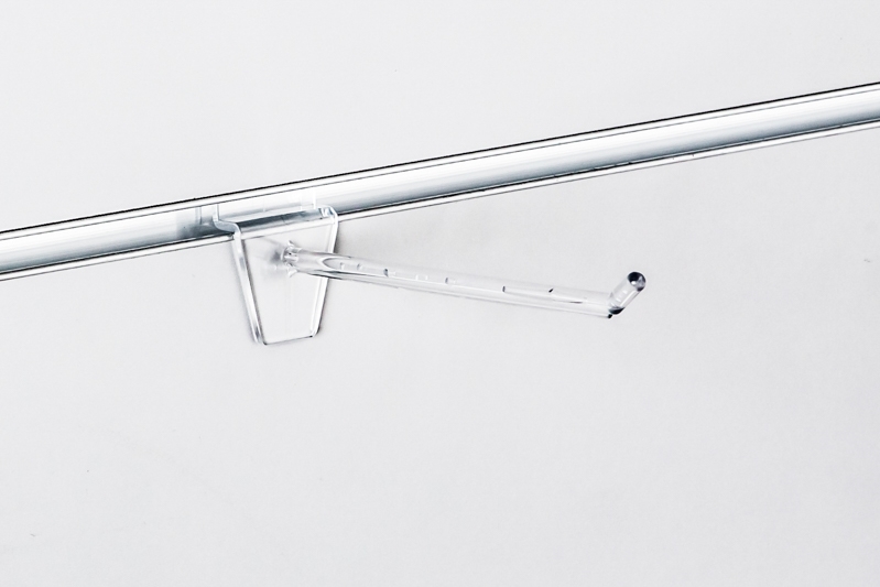 Shop-Paneele SPACEWALL -Klarsichthaken- Shop-Beschläge