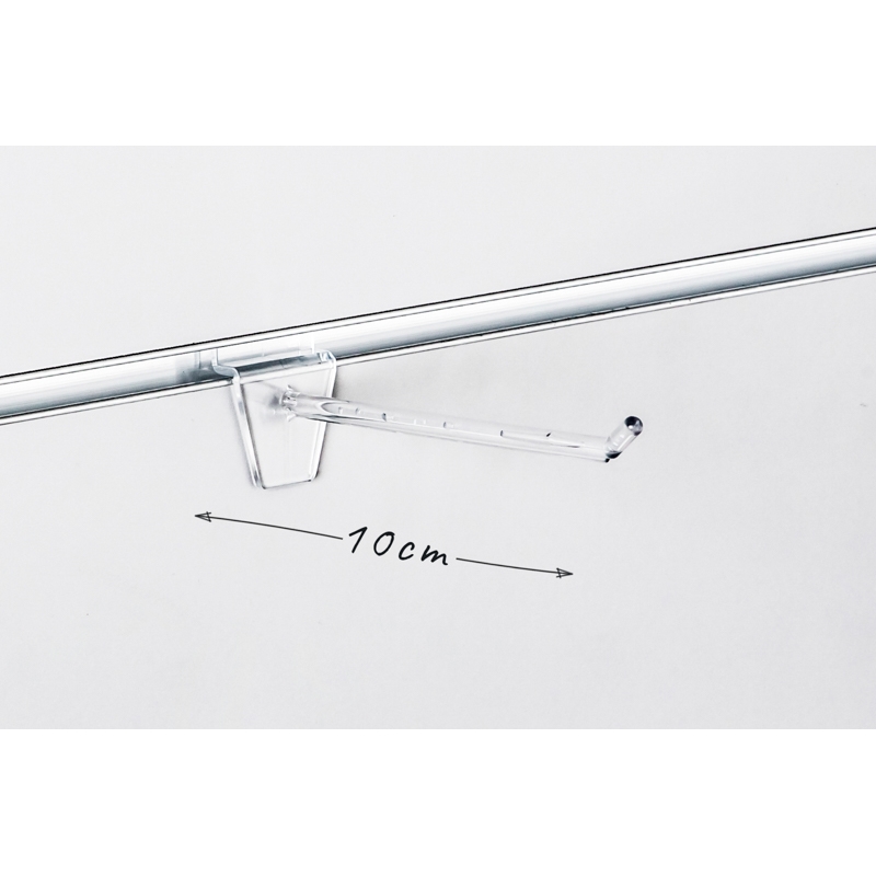 Shop-Paneele SPACEWALL -Klarsichthaken- Shop-Beschläge