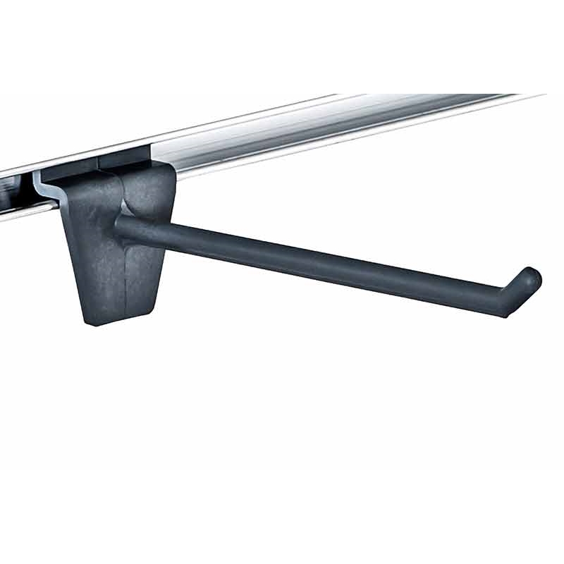 Slatwall Einzelhaken Plexiglas grau