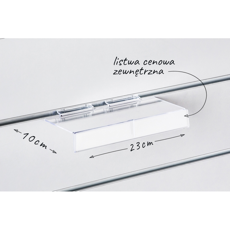 Ladentafeln SPACEWALL -Regale mit Preisschildern- Ladeneinrichtung