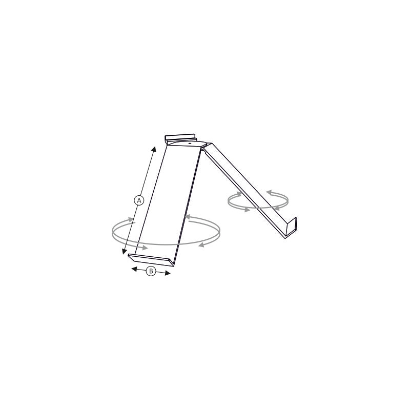 Spacewall-Ladenpanele -Schuhablagen- Ladeneinrichtungen