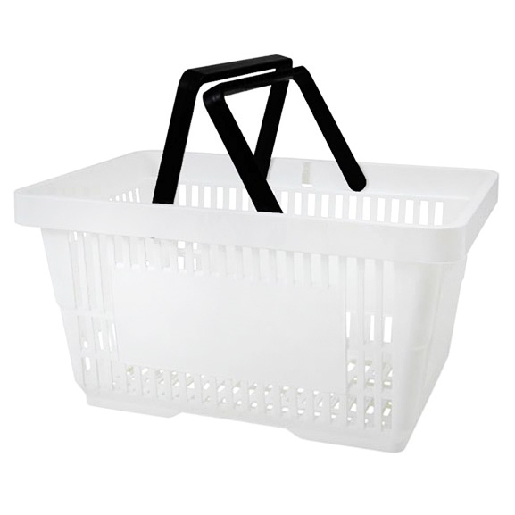 Körbe " Körbe in Weiß " Ladeneinrichtung