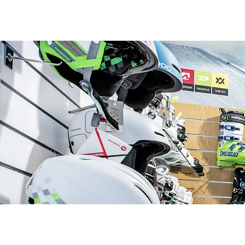 Slatwall Shopwall-Sockel dunkelgrau, Graphit