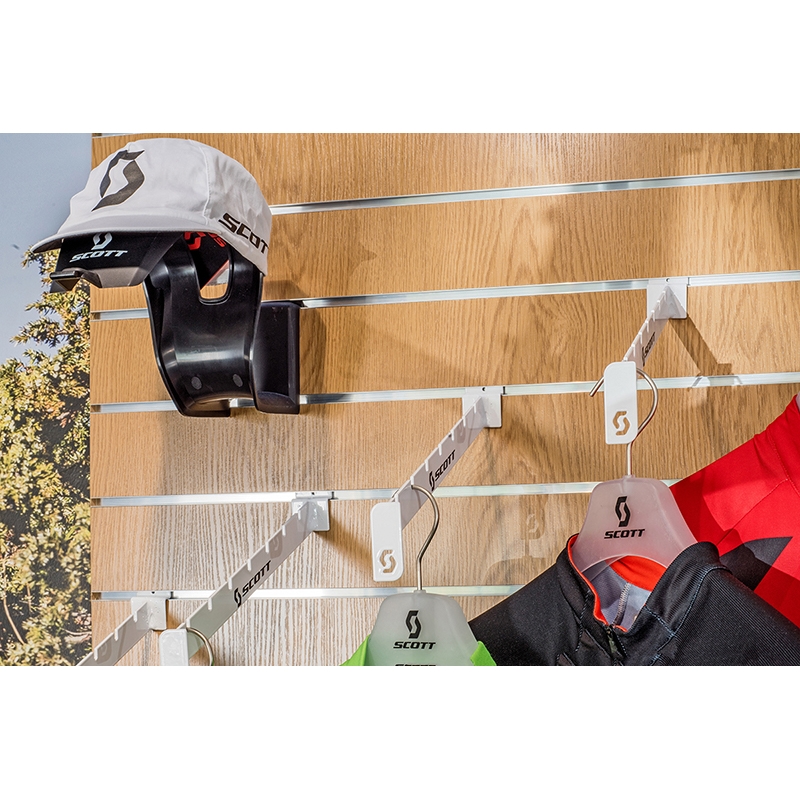 Slatwall Shopwall-Sockel dunkelgrau, Graphit