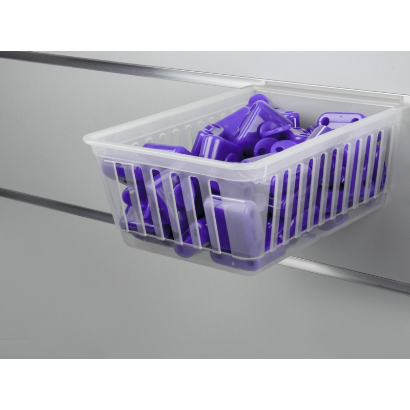 Spacewall-Ladenwände - Körbe und Behälter - Ladenbau