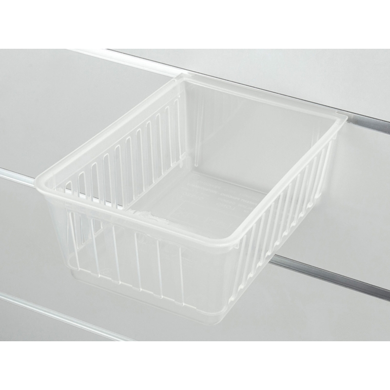 Spacewall-Ladenwände - Körbe und Behälter - Ladenbau