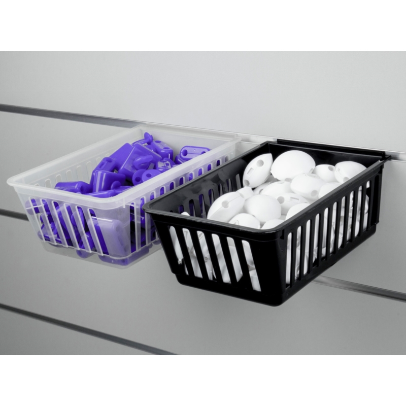 Spacewall-Ladenwände - Körbe und Behälter - Ladenbau