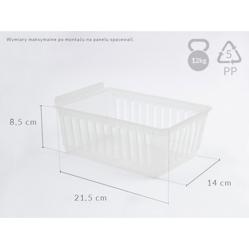 Spacewall-Ladenwände - Körbe und Behälter - Ladenbau