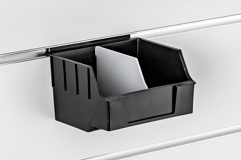 Spacewall-Ladenwände - Körbe und Behälter - Ladenbau