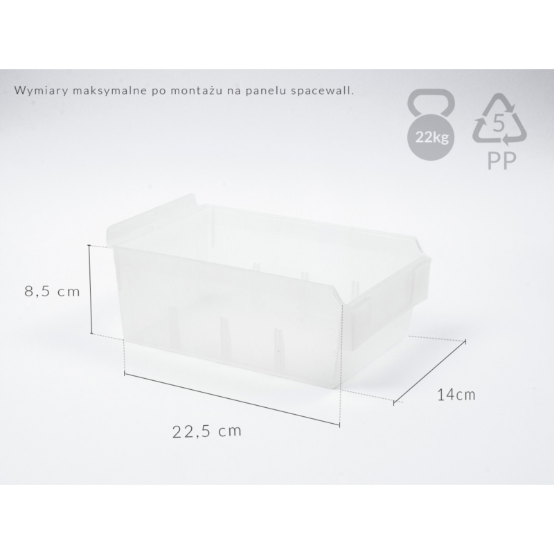 Spacewall-Ladenwände - Körbe und Behälter - Ladenbau