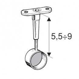 Rohr-Kugel-System " Distanzhalterungen FI25 " Shop-Zubehör