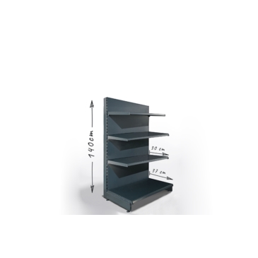 Ladenregale " TEGOMETAL SHOP RACKS". Ausstattung des Ladens