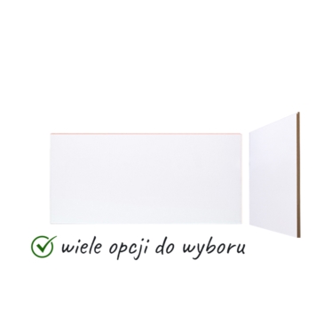 Slatwall Shopwall-Sockel schneeweiß, Alaska