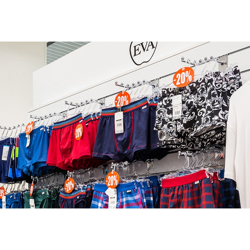 Slatwall Shopwall-Sockel schneeweiß, Alaska