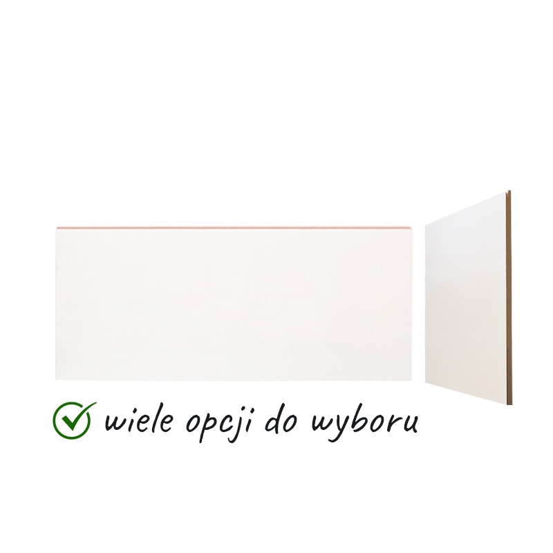 Slatwall Shopwall-Sockel creme, Weiß