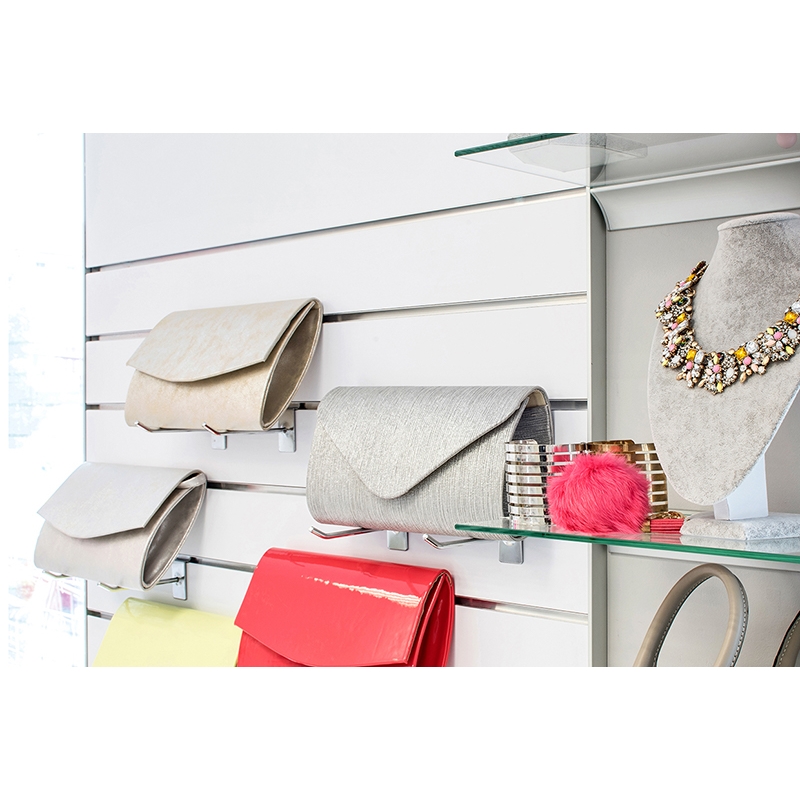 Slatwall Shopwall-Sockel creme, Weiß