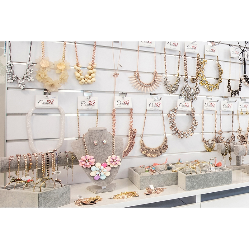 Plinth Slatwall Shopwall hellgrau, Esche