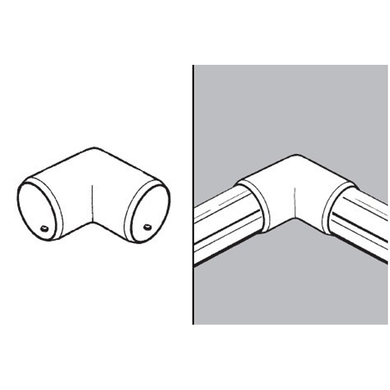 Rohr- und Kugelsystem " Eckrohre FI50 " Shop-Zubehör