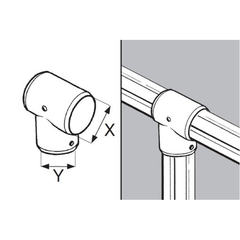 Rohr- und Kugelsystem " Rohrverbinder FI50 " Shop-Zubehör