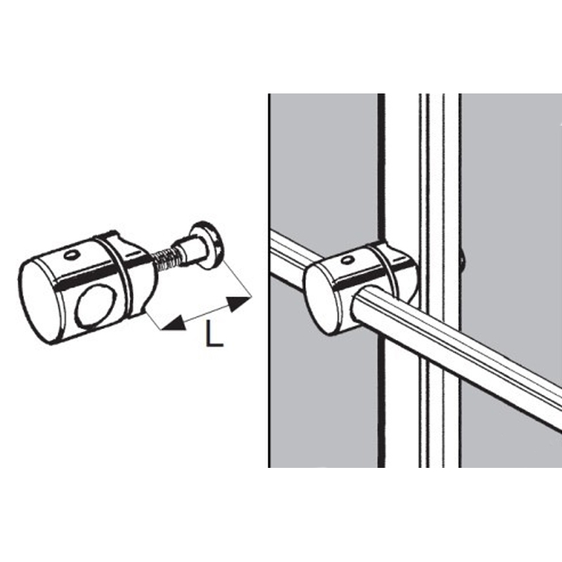 Rohr- und Kugelsystem " Griffstangen fi 16 " Shop-Zubehör