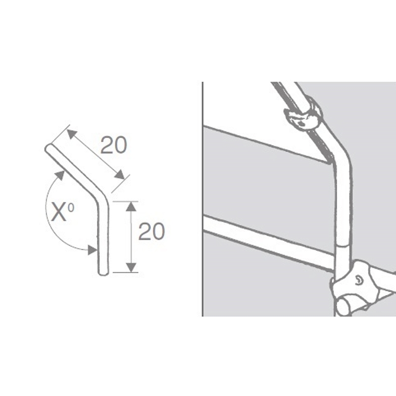 Rohr- und Kugelsystem " Pleuelstange fi16 " Shop-Zubehör