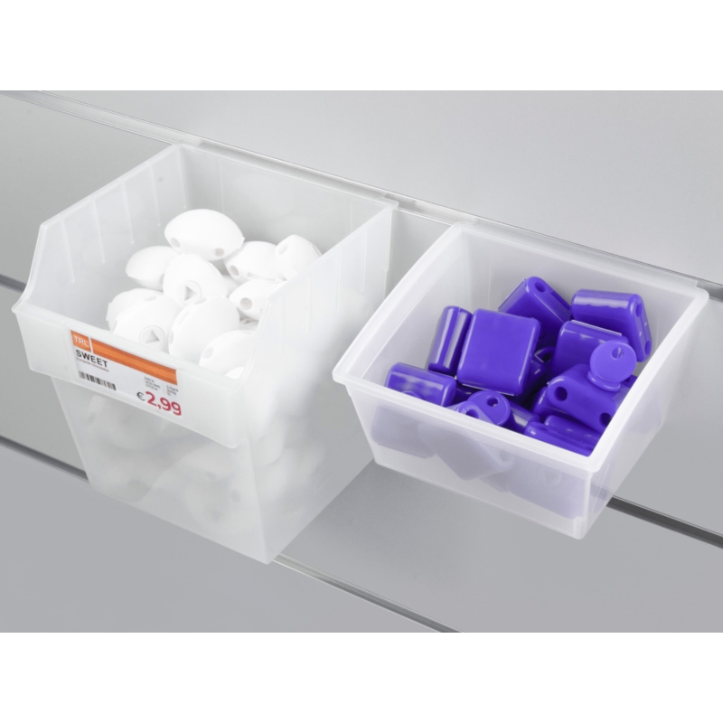 Spacewall-Ladenwände - Körbe und Behälter - Ladenbau