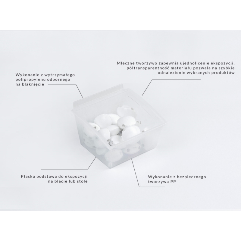 Spacewall-Ladenwände - Körbe und Behälter - Ladenbau