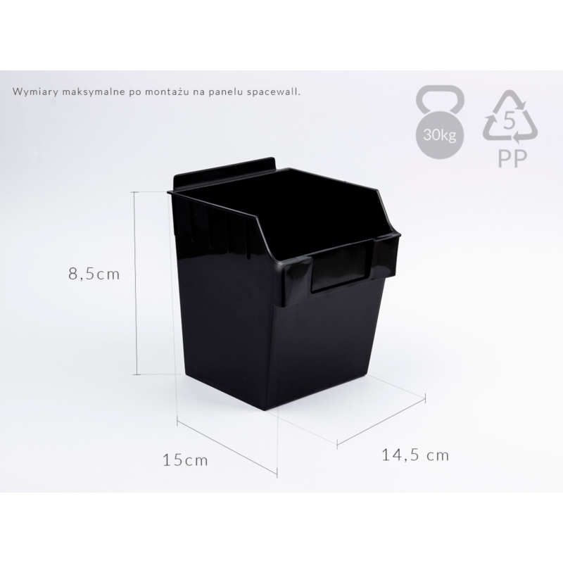 Spacewall-Ladenwände - Körbe und Behälter - Ladenbau