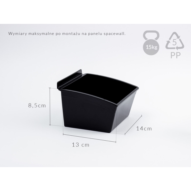 Spacewall-Ladenwände - Körbe und Behälter - Ladenbau