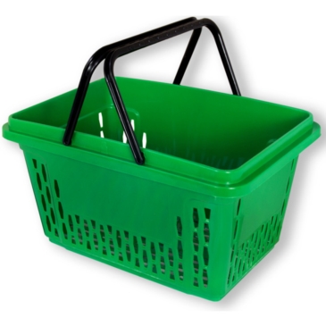 Körbe " Körbe in grün " Ladeneinrichtung