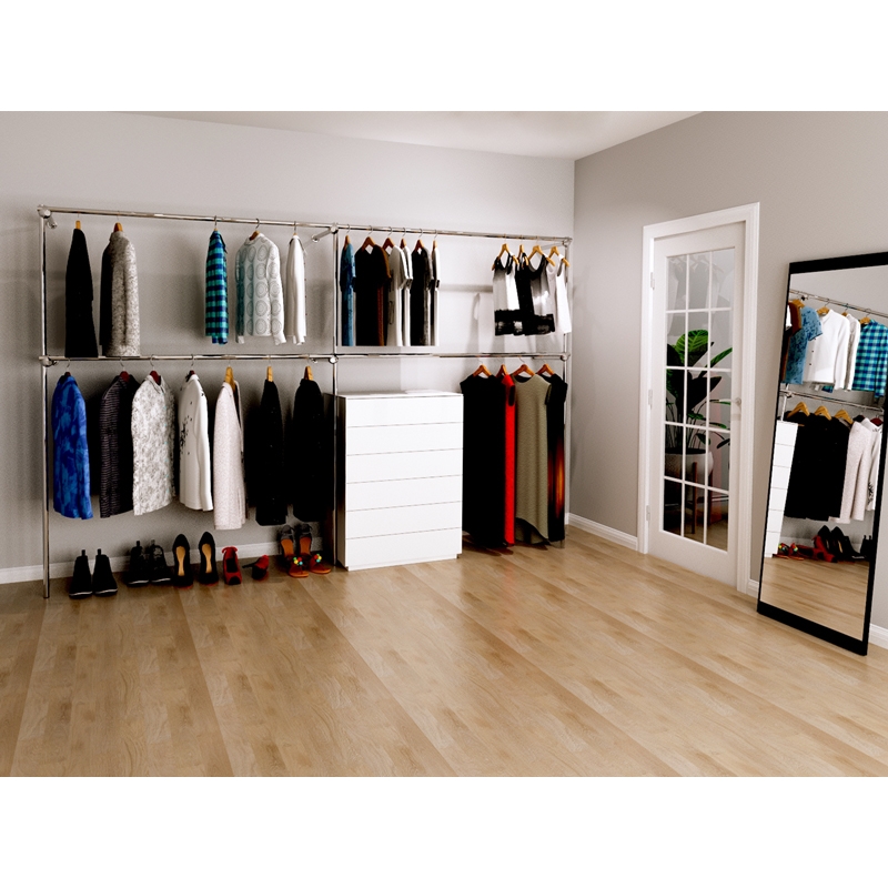 Ladenregale, Kleiderständer, Kleiderständer, Ladeneinrichtungen.