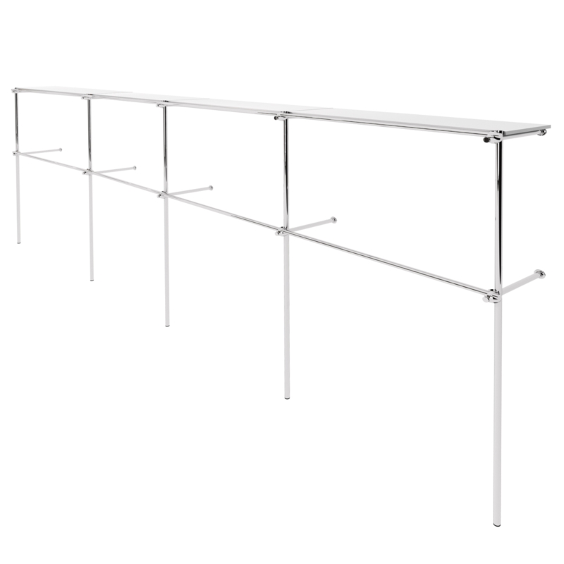 Ladenregale, Kleiderständer, Kleiderständer, Ladeneinrichtungen.